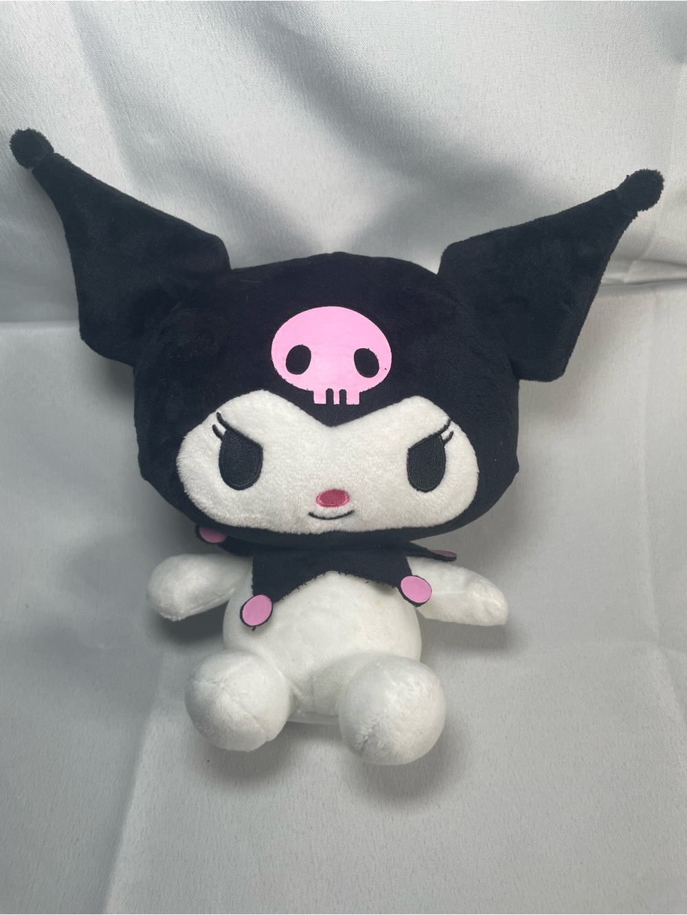 Kuromi Plush - Black, White, Pink Soft Doll